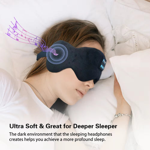 Sleeping Mask with Bluetooth 5.3 Headphones for Sleeping Sleep Shade for Women Men Fone De Ouvido Bluetooth Wireless Eye Mak