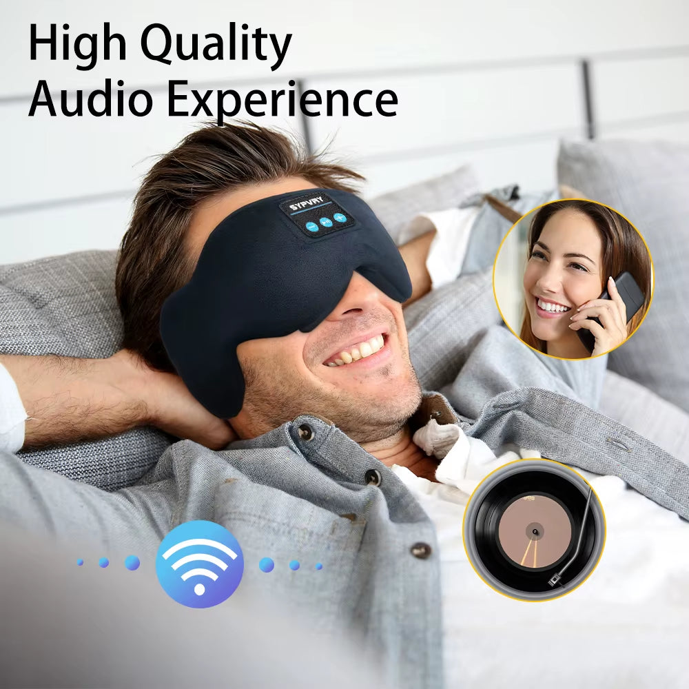 Sleeping Mask with Bluetooth 5.3 Headphones for Sleeping Sleep Shade for Women Men Fone De Ouvido Bluetooth Wireless Eye Mak